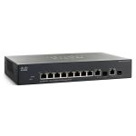 Cisco SG350-10P Managed Switch with 10 Gigabit Ethernet Ports with 8 Gigabit Ethernet Ports